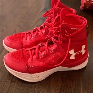 Under Armour red sneakers